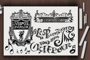 Liverpool FC combined with music as topic tattoo idea