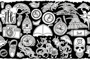 Tome travel tattoo idea