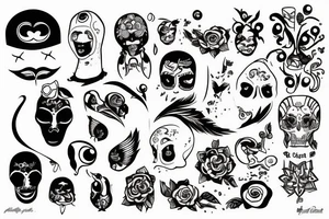 Cuerda piqueta mosqueton tattoo idea