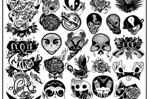 Cuerda piqueta mosqueton tattoo idea