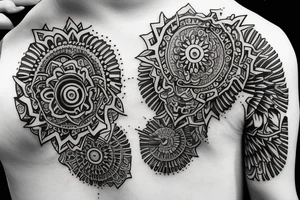 The name VIA in a symmetric way tattoo idea
