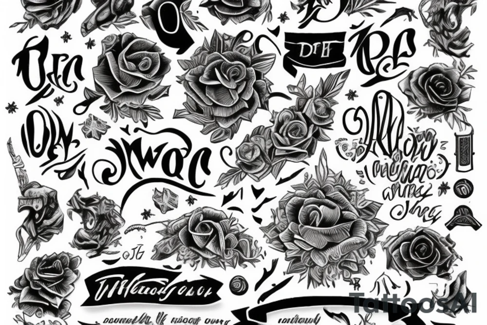 the word VIA tattoo idea