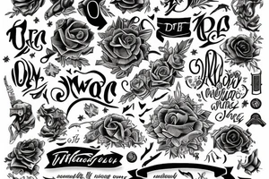 the word VIA tattoo idea