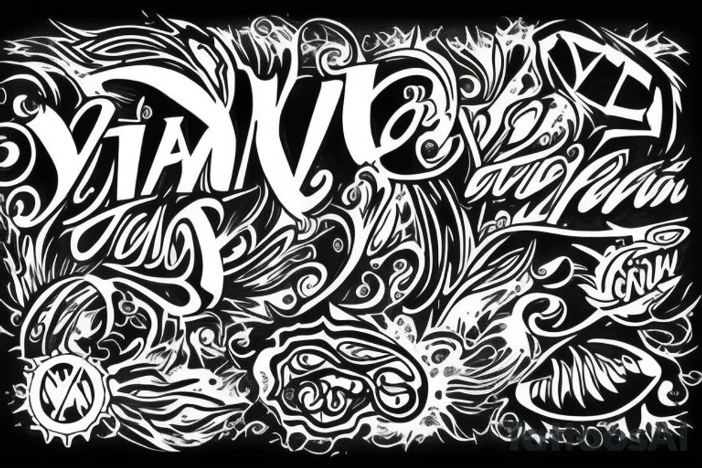 the word "VIA" tattoo idea