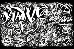 the word "VIA" tattoo idea