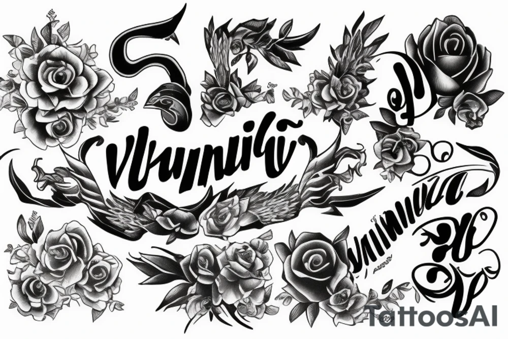 the word "VIA" tattoo idea