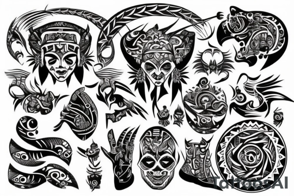 crazy tribal tattoo idea