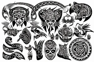 crazy tribal tattoo idea