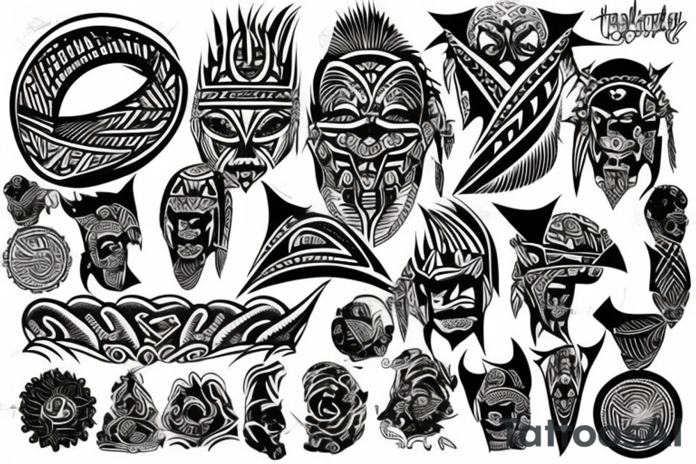 crazy tribal tattoo idea