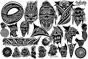 crazy tribal tattoo idea