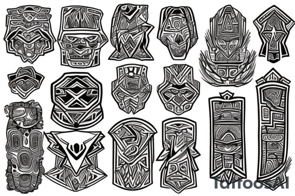 squares tattoo idea