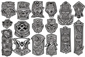 squares tattoo idea