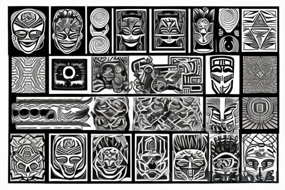 squares tattoo idea