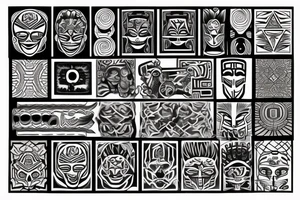 squares tattoo idea