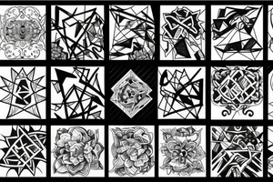 squares tattoo idea