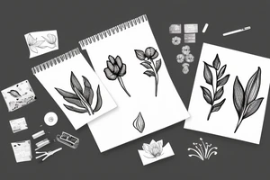 lily, leaves, flower tattoo idea