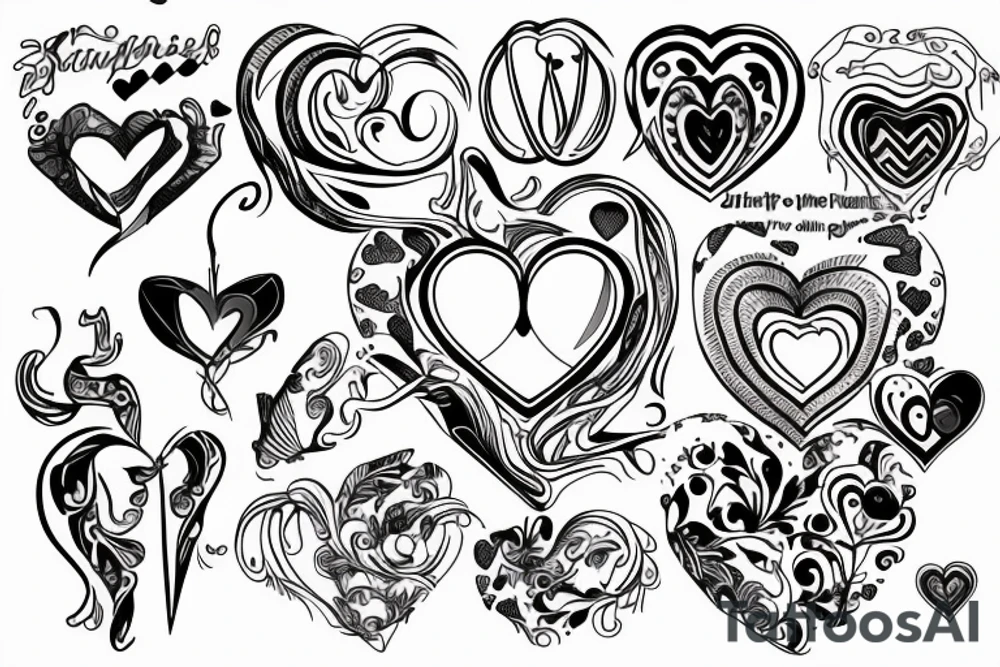 pulse and a heart tattoo idea