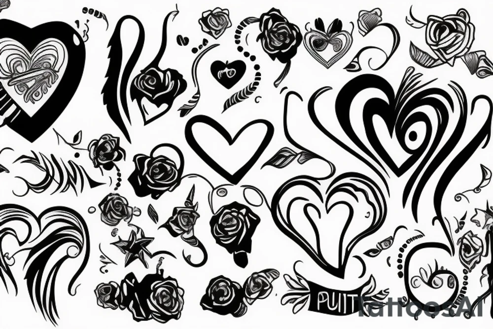 pulse and a heart tattoo idea