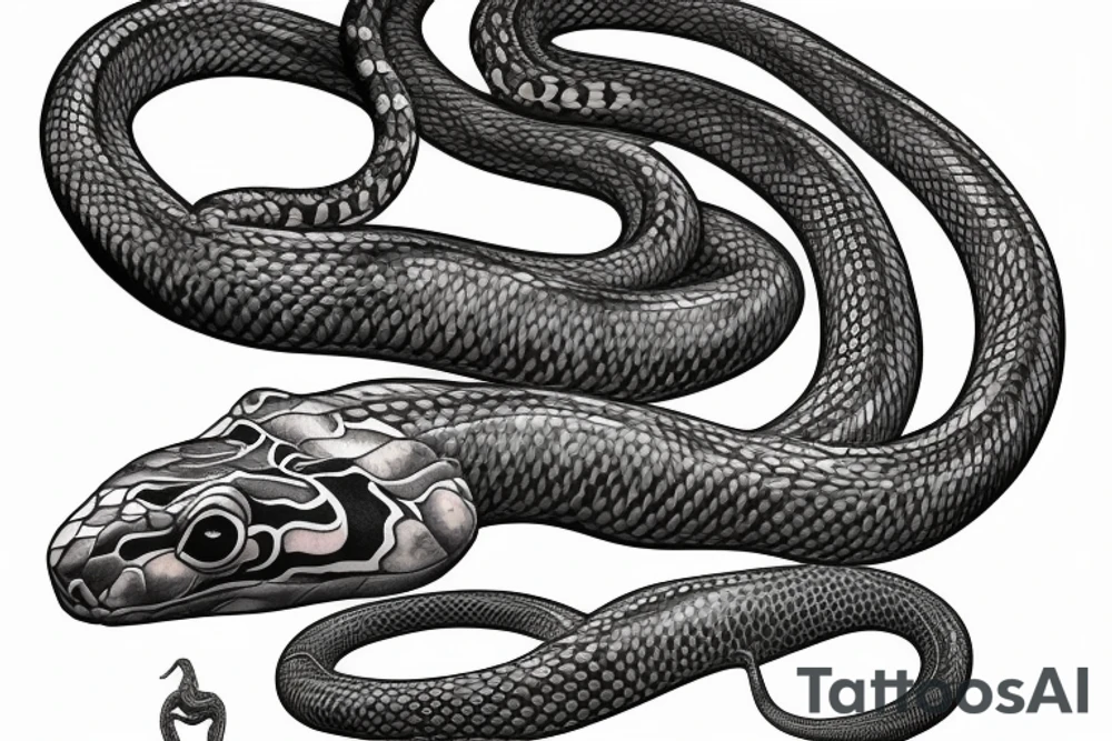 poseidón sculpture with lacoonte 
snakes tattoo idea