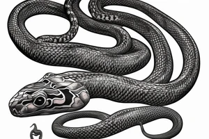 poseidón sculpture with lacoonte 
snakes tattoo idea