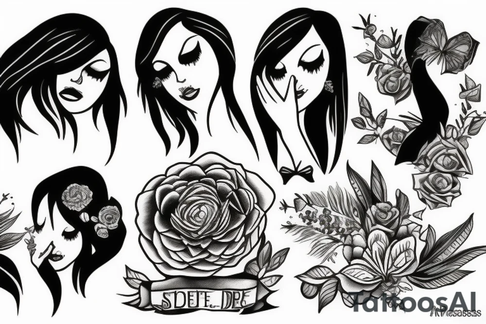 depressed tattoo idea