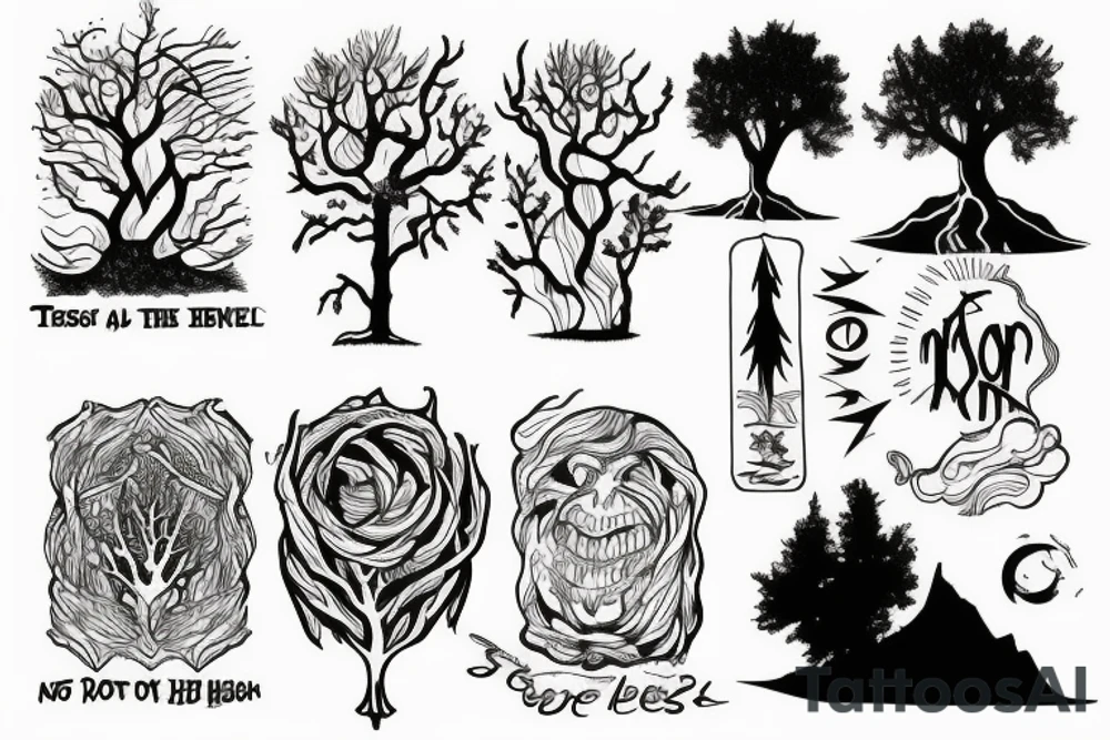 “No tree, it is said, can grow to heaven unless its roots reach down to hell.” tattoo idea