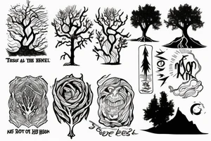 “No tree, it is said, can grow to heaven unless its roots reach down to hell.” tattoo idea