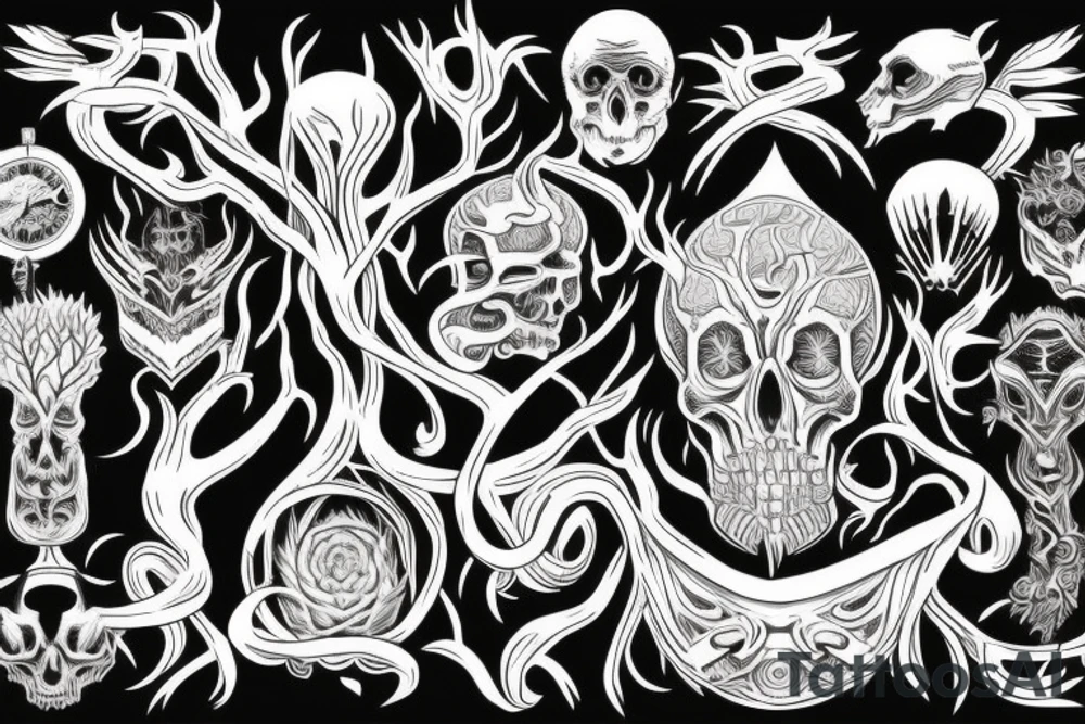 No tree, it is said, can grow to heaven unless its roots reach down to hell tattoo idea