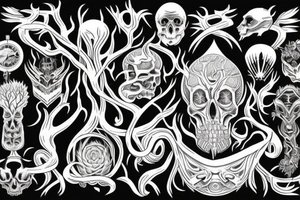 No tree, it is said, can grow to heaven unless its roots reach down to hell tattoo idea