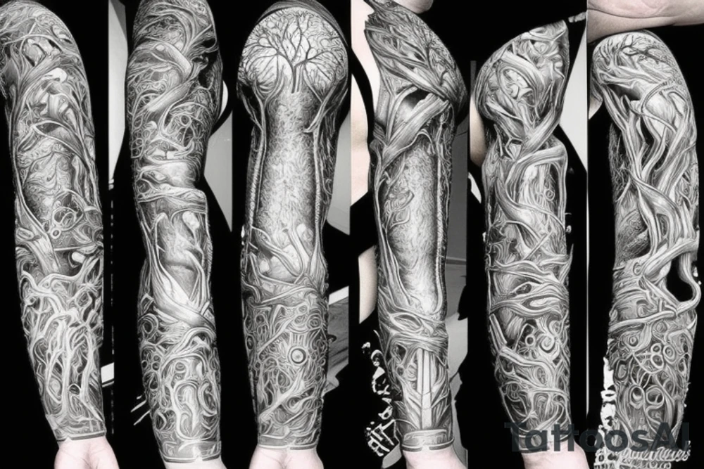 No tree, it is said, can grow to heaven unless its roots reach down to hell tattoo idea