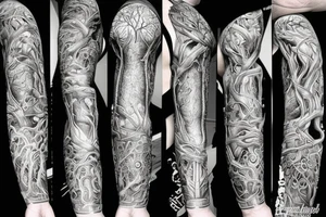 No tree, it is said, can grow to heaven unless its roots reach down to hell tattoo idea