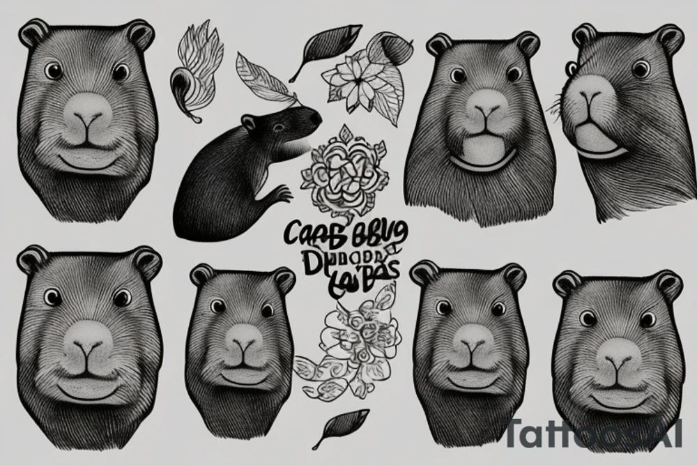 capybara tattoo idea