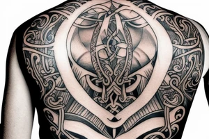 sword back tattoo tattoo idea