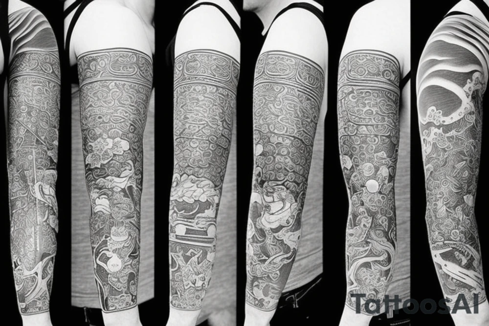 Samurai realistic tattoo idea