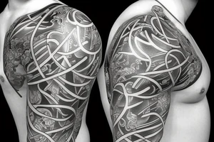 Samurai realistic tattoo idea