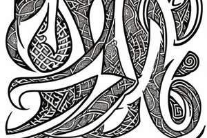 Alpha und Omega symbol tattoo idea