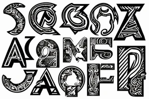 Alpha und Omega letters symbol tattoo idea
