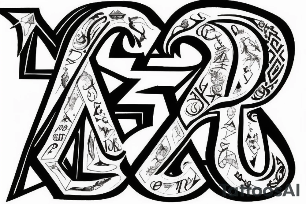 Alpha und Omega letters symbol tattoo idea