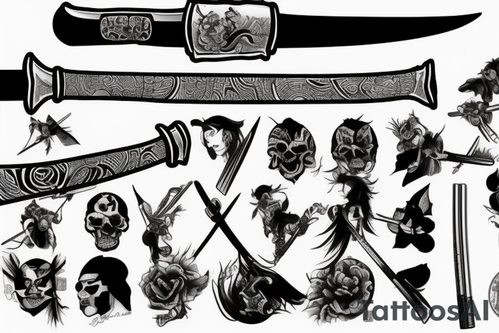 Katana tattoo idea