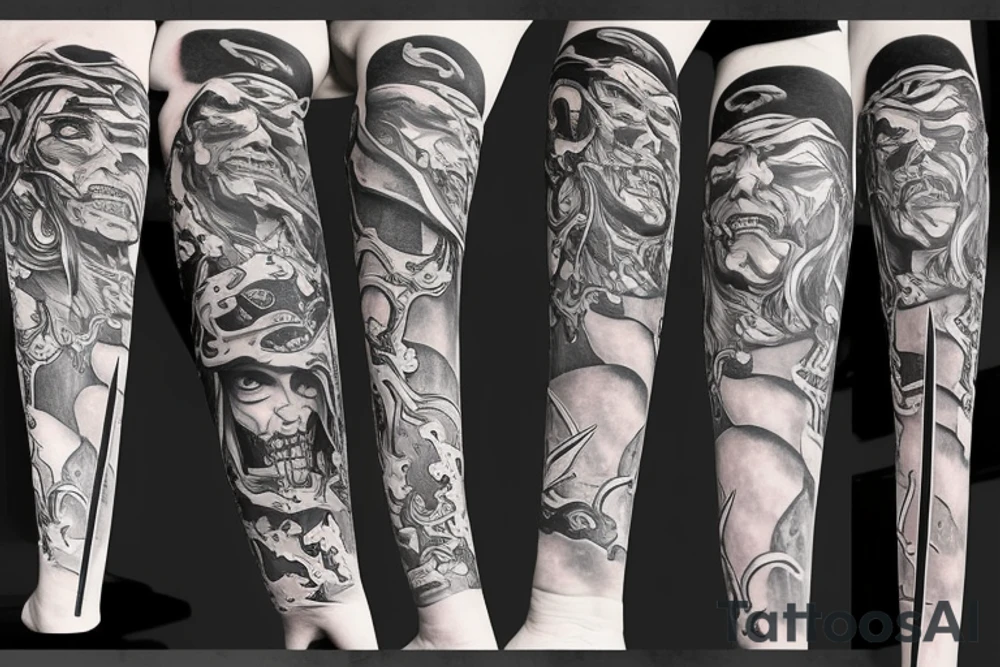 Katana sword tattoo idea