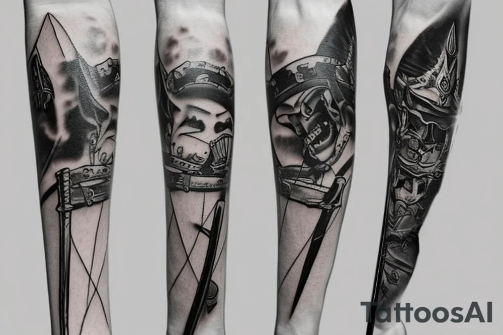 Katana sword tattoo idea