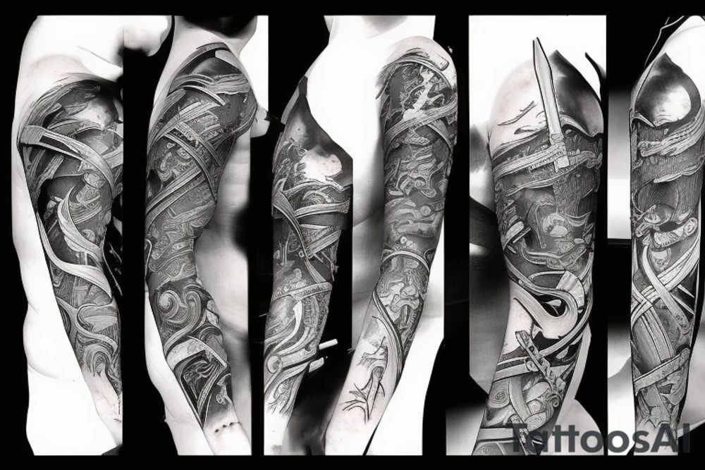 Katana sword tattoo idea