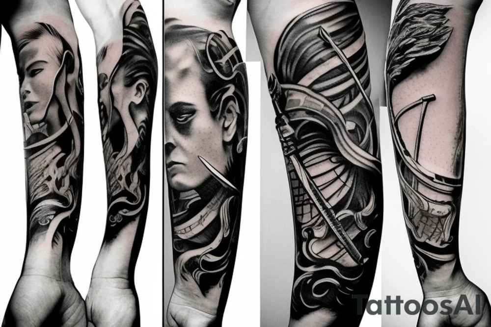 Katana sword tattoo idea