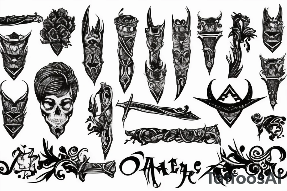 Dagger tattoo idea