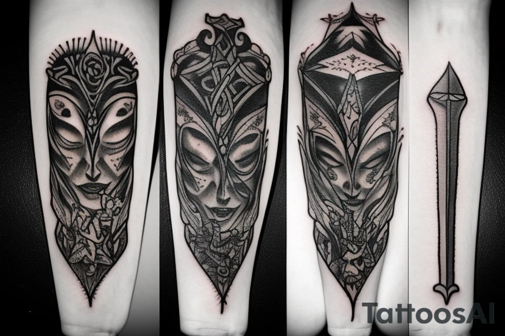 Dagger Blade tattoo idea