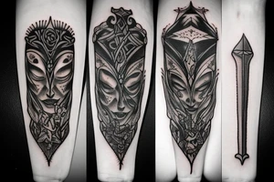 Dagger Blade tattoo idea