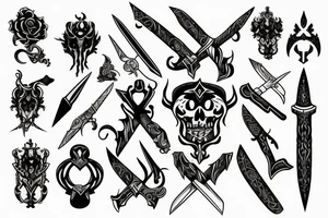 Dagger Blade tattoo idea