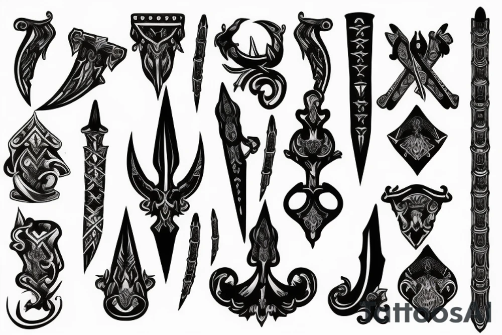 Dagger Blade tattoo idea
