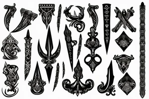 Dagger Blade tattoo idea