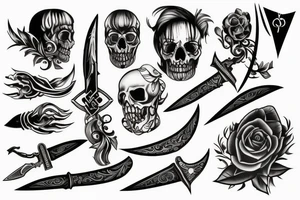 Dagger Blade tattoo idea